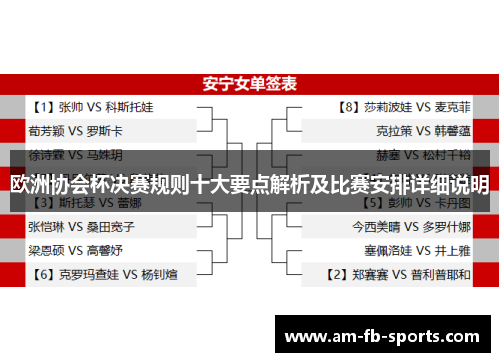 欧洲协会杯决赛规则十大要点解析及比赛安排详细说明